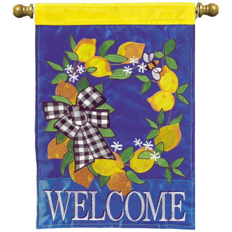 Lemon Welcome House Flag